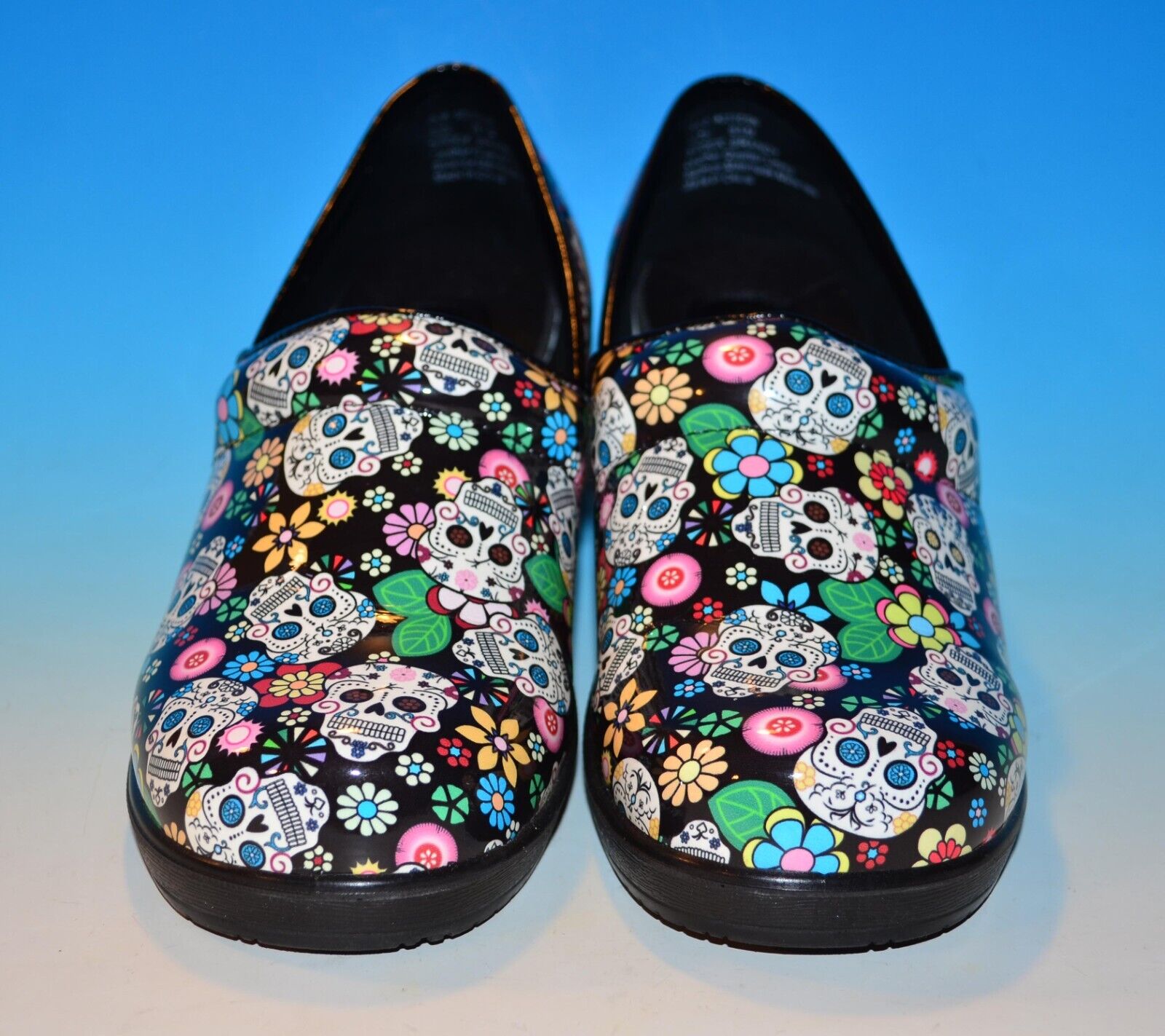 Savvy Brandy Nursing Shoes - Sugar Skulls II - Size 8