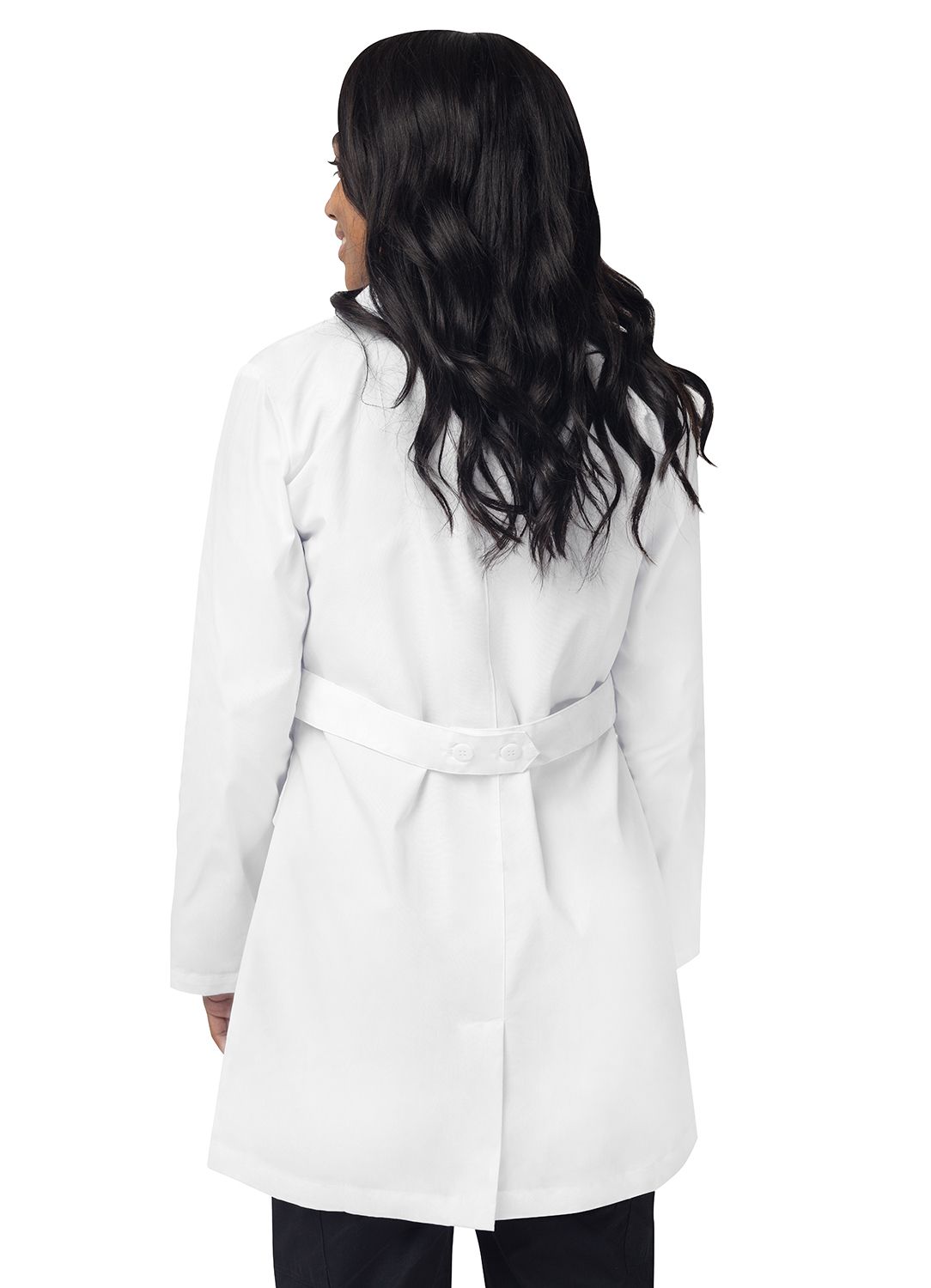 33" Women's Modern Slim Lab Coat - White - Luv Scrubs LLC